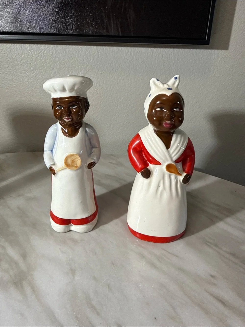 Antique salt and pepper shakers rare